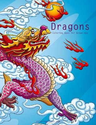 Book cover for Dragons Coloring Book for Grown-Ups 1