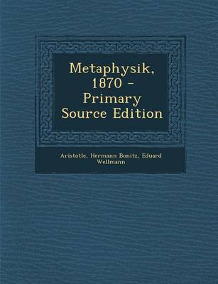 Book cover for Metaphysik, 1870 - Primary Source Edition