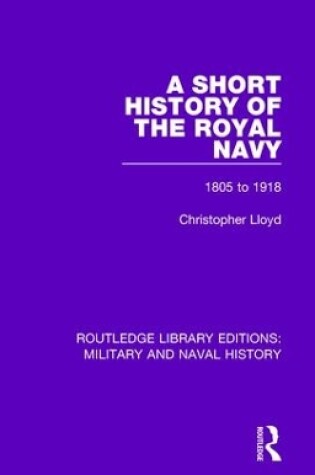 Cover of A Short History of the Royal Navy