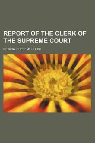 Cover of Report of the Clerk of the Supreme Court