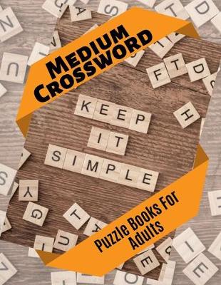 Book cover for Medium Crossword Puzzle Books For Adults