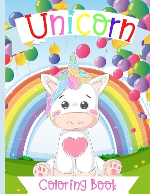 Book cover for Unicorn coloring Book for Kids ages 4-8