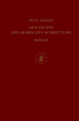 Cover of Geschichte des arabischen Schrifttums, Band II: Poesie. Bis ca. 430 H
