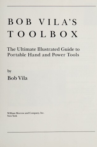 Cover of Bob Villa's Toolbox