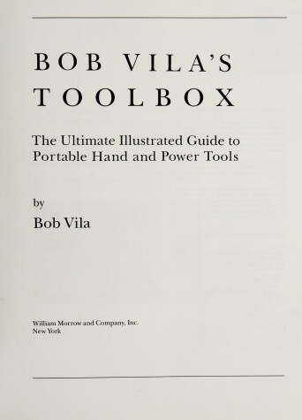 Book cover for Bob Villa's Toolbox