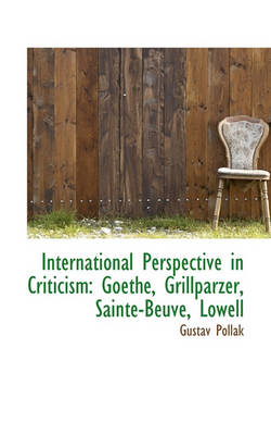 Book cover for International Perspective in Criticism