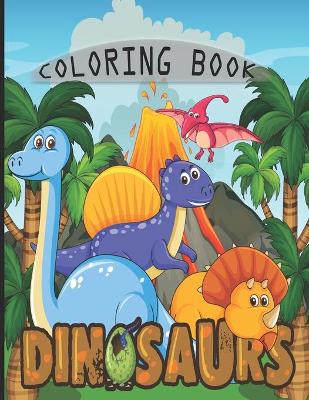 Book cover for Dinosaur coloring book