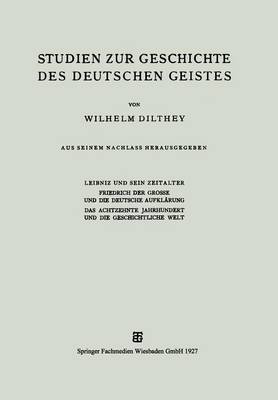 Book cover for Studien Zur Geschichte Des Deutschen Geistes