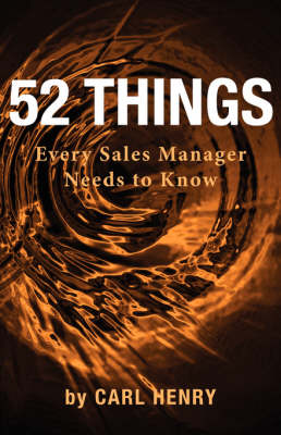 Book cover for 52 Things Every Sales Manager Needs to Know
