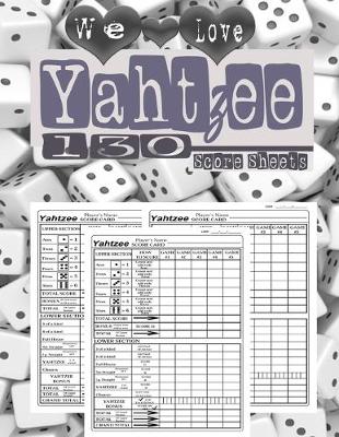 Book cover for Yahtzee Score sheets