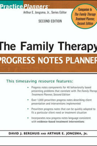 Cover of The Family Therapy Progress Notes Planner