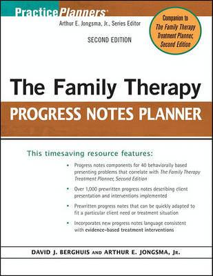 Cover of The Family Therapy Progress Notes Planner