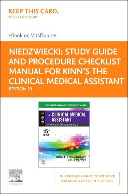 Book cover for Study Guide and Procedure Checklist Manual for Kinn's the Clinical Medical Assistant - Elsevier E-Book on Vitalsource (Retail Access Card)