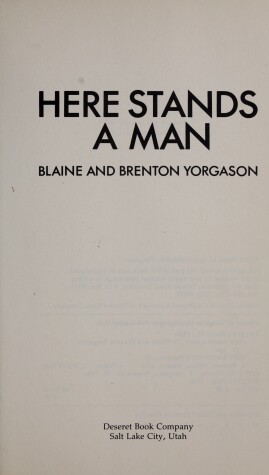 Book cover for Here Stands a Man