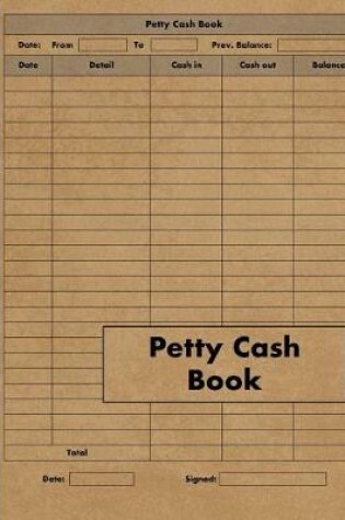 Cover of Petty Cash Book