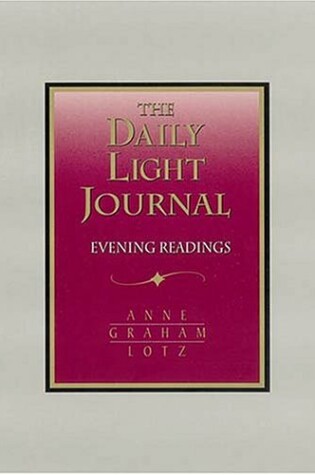 Cover of Daily Light Journal Evening Readings - Burgundy