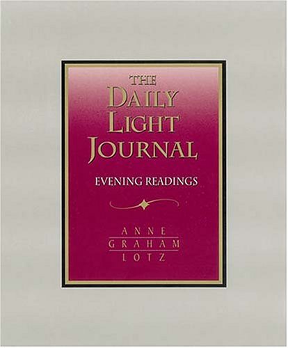 Book cover for Daily Light Journal Evening Readings - Burgundy