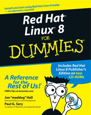 Book cover for Red Hat Linux 8 for Dummies