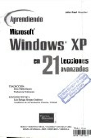 Cover of Aprendiendo Window XP En 21 Dias
