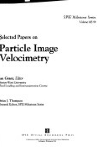 Cover of Selected Papers on Particle Image Velocimetry