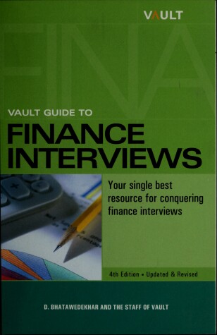 Cover of Vault Guide to Finance Interviews, 4th Edition