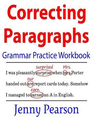 Book cover for Correcting Paragraphs Grammar Practice Workbook