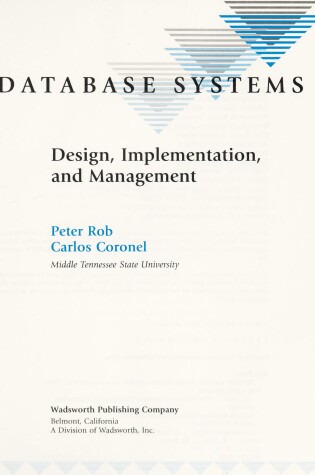 Cover of Database Design and Application