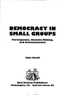 Book cover for Democracy in Small Groups