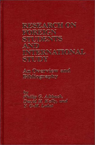 Book cover for Research on Foreign Students and International Study