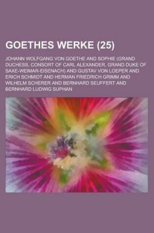 Cover of Goethes Werke (25 )