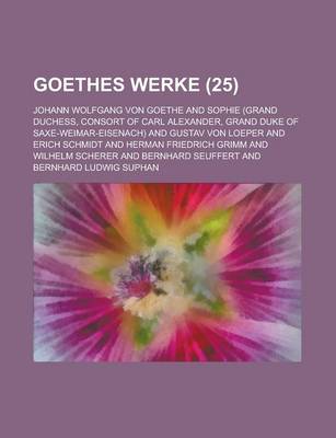 Book cover for Goethes Werke (25 )