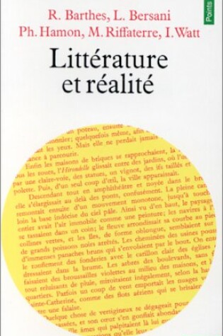 Cover of Litterature Et Realite