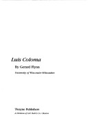 Book cover for Luis Coloma