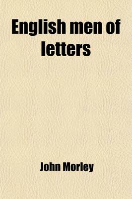 Book cover for English Men of Letters (Volume 5)