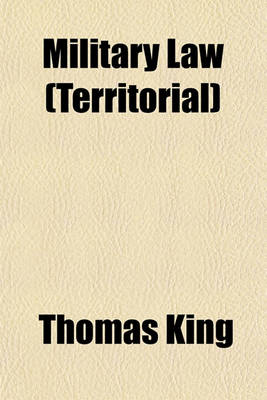 Book cover for Military Law (Territorial)