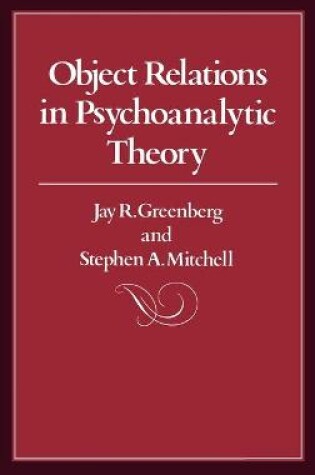 Cover of Object Relations in Psychoanalytic Theory