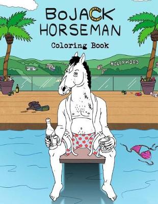 Book cover for BoJack Horseman Coloring Book