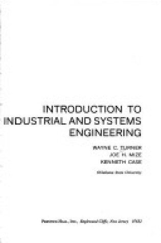 Cover of Introduction to Industrial and Systems Engineering