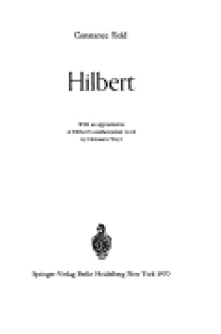 Cover of Hilbert