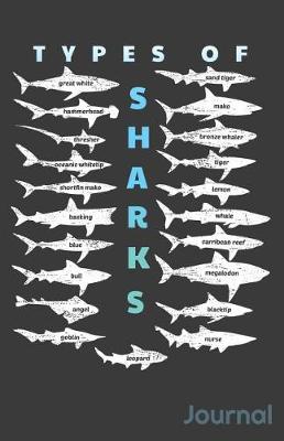 Book cover for Types of Sharks Journal