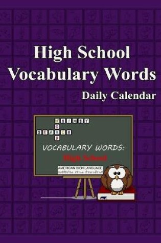 Cover of Whimsy Word Search, High School Vocabulary Words - Daily Calendar - in ASL