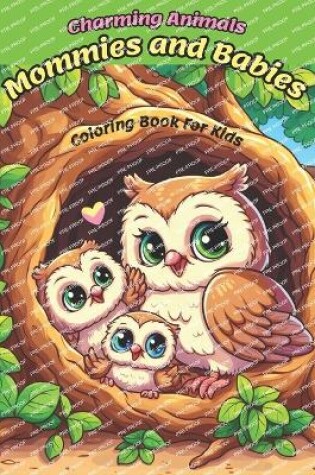 Cover of Charming Animals Mommies and Babies Coloring Book for Kids