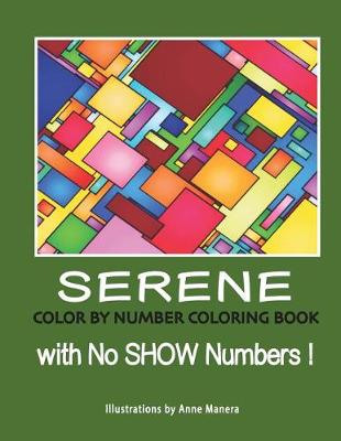 Book cover for Serene Color by Number Coloring Book