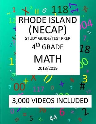 Book cover for 4th Grade RHODE ISLAND NECAP 2019 MATH Test Prep