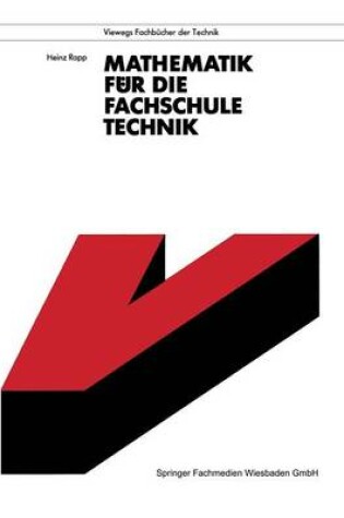 Cover of Mathematik fur die Fachschule Technik