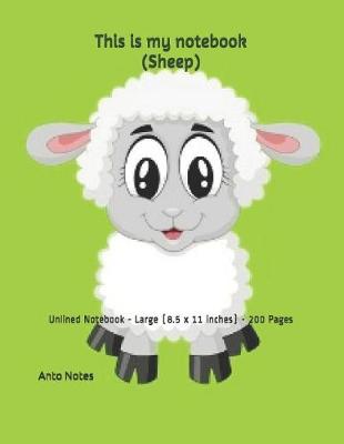 Book cover for This is my notebook (Sheep)