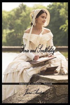 Book cover for Sense and Sensibility By Jane Austen Annotated Novel