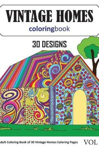 Cover of Vintage Homes Coloring Book