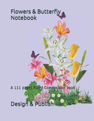 Book cover for Flowers & Butterfly Notebook