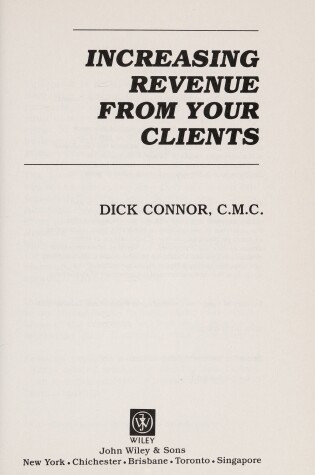 Cover of Increasing Revenue from Your Clients